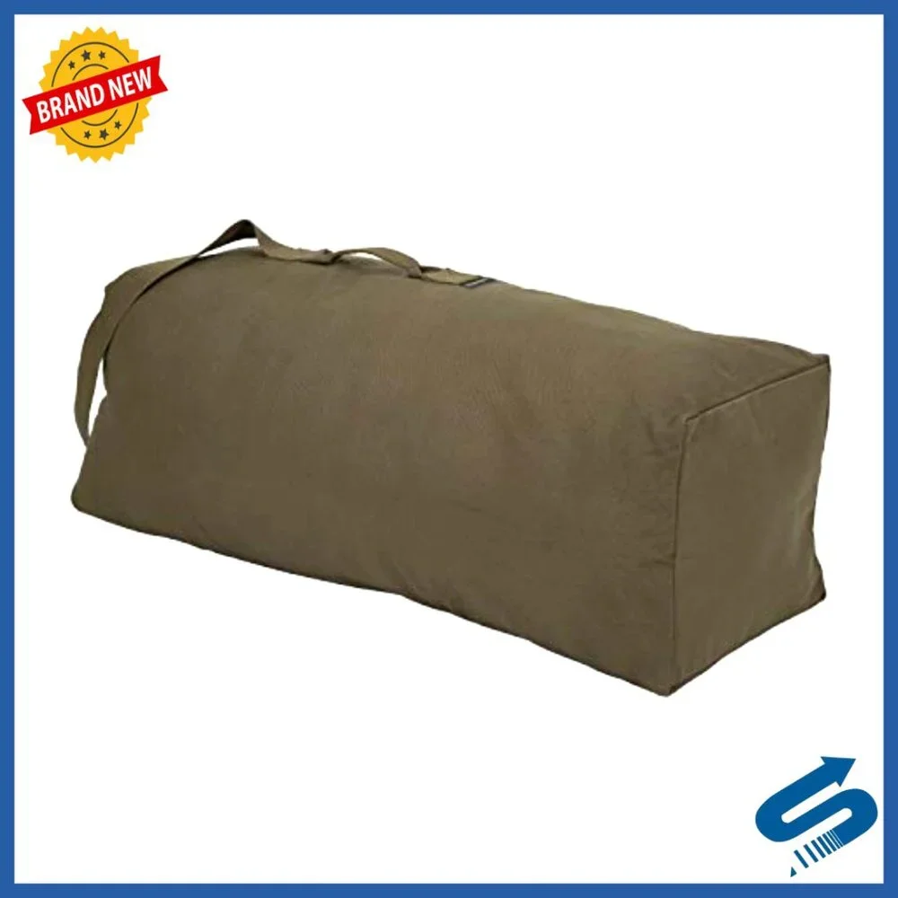 Heavy-Duty Canvas Duffel Bag Classic Military Style Travel Camping Gear Storage